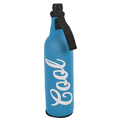 URBN-CHEF Zip Up Protective Insulating Neoprene 500ml Bottle Holder Sleeve Non Slip Coolerbag Water, Beer Jacket Covers for Travel, Sports, Hiking, Picnic, Beach, Park (Blue, 1)