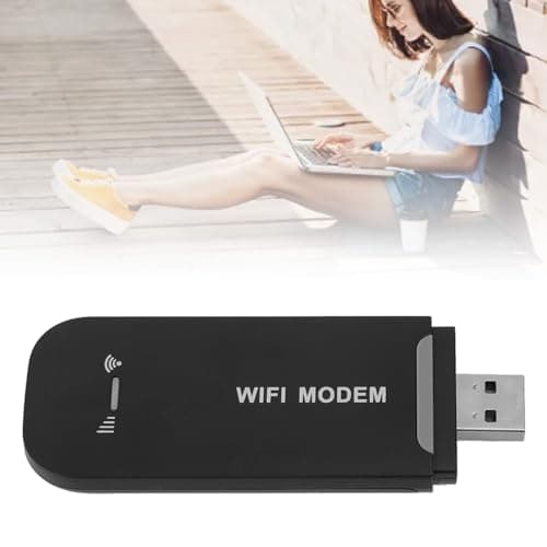UPALDHOU USB 4G Wifi Router At High Speed to Release, Connect and Play Portable Wifi Hotspot for with a Safe WPA2 Encryption (Black) — view 2