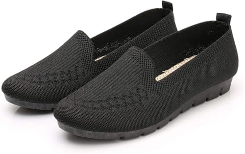 2026 Orthopedic Loafers for Women with Arch Support Slip On Flats Trainers Ladies Summer Comfortable Wide fit Lightweight Non Slip Fashion Sneakers Walking Shoes for Walking Work Travel Black — view 5