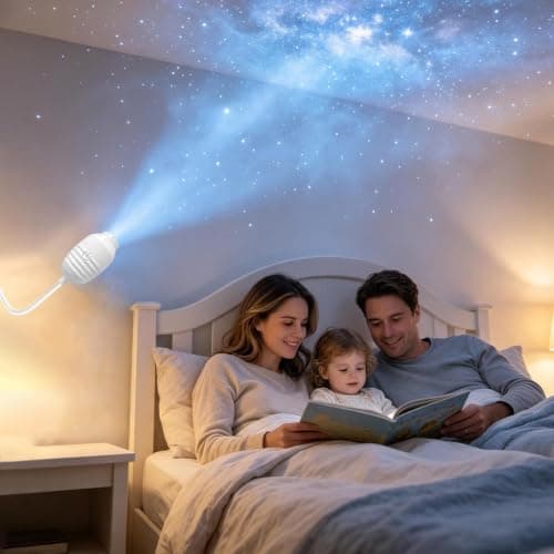 Zunypke Led Projector Light Rotation Dimmable 2 Modes Projector Lamp — view 3