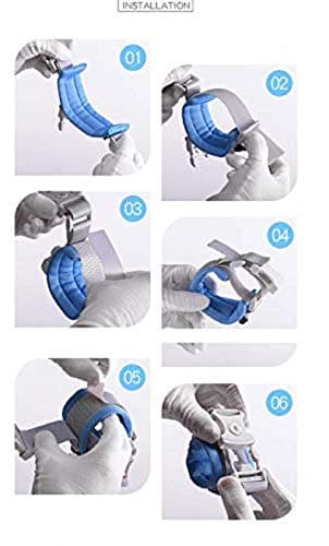 Eidyer Anti Lost Safety Wrist Link Belt, Children Harness Belt Safety Adjustable 1.5M/4.92ft Baby Toddler Reins Safety Strap Leash Walking Hand Belt Elastic Wire Rope Fluorescent and Security Lock — view 5