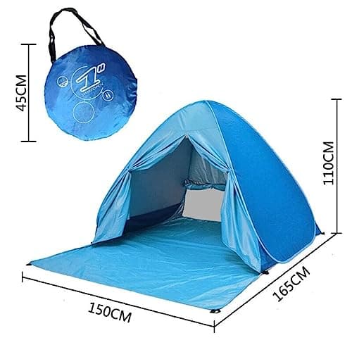 Eplze Automatic Pop Up Beach Tent 2-3 Persons (Sky Blue) — view 2