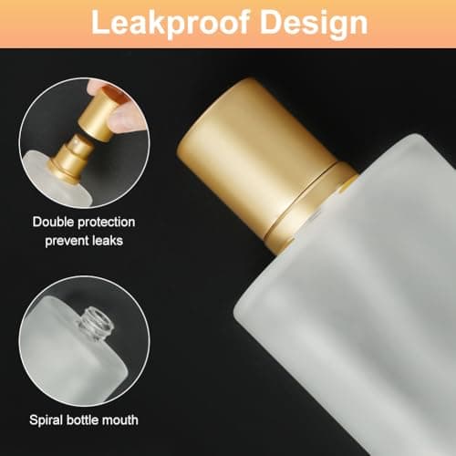LOPHE Perfume Atomiser Refillable, Mini Perfume Refill Bottles, Empty Clear Glass Perfume Atomiser Spray Bottles, Portable Atomiser with Fine Mist for Daily Business Trips, 30 ml 2 Pcs — view 4