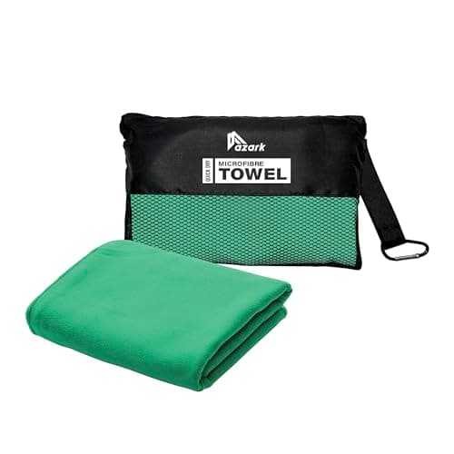 azark Microfibre Towel – Quick Dry, Lightweight & Super Absorbent – Gym, Travel, Yoga, Camping & Beach – Soft & Durable – Multiple Sizes (Mint Green, Small)