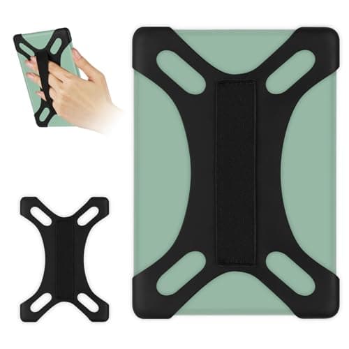 HoYiXi Universal Case for 6 inch Kindle eReader Compatible with Paperwhite(2015/2018)/Pocketbook and Tolino/Kobo Clara HD,For 6'' eReader with High Elasticity Hand Strap,Black