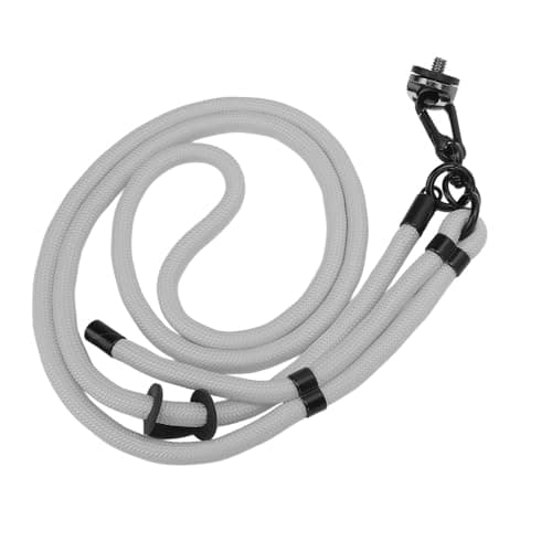 LIYJTK Action Camera Lanyard Adjustable Quick Release Anti Lost Rope for Pocket 3, Action 5, ONE X4 Adjustable Strap (Grey) — view 3
