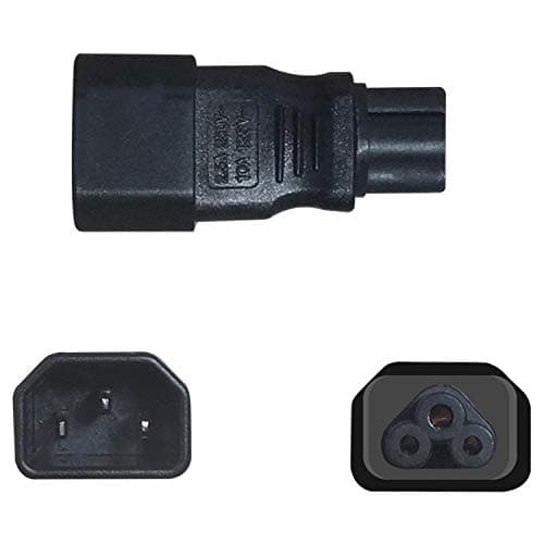 Aofan IEC 320 C14 to C5 Power Adapter Converter, 3-Pin 250V 2.5A AC for Laptop/Printer/Monitor (2-Pack, Black) — view 4