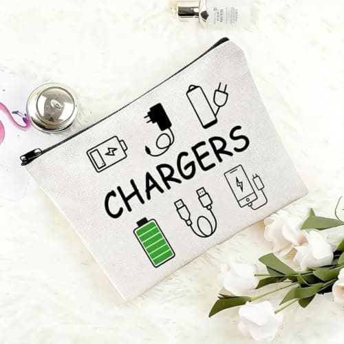 BRDTKUGV Charger Bag, Travel Charger Cable Storage Bag, for Storage — view 5