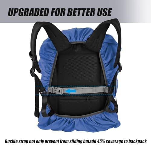 LICQIC Waterproof Rain Cover for Backpack, XS (20-30L), Blue — view 2