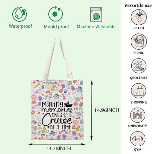 FOTAP Cruise Vacation Shoulder Bag Summer Vacation Gift Beach Life Gift Beach Life Gift Family Vacation Cruise Gifts (MAKING MEMORIES UK) — view 5
