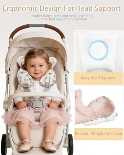 KAKIBLIN Baby Travel Pillow, Upgraded Baby Neck Pillows for Car Seat — view 3