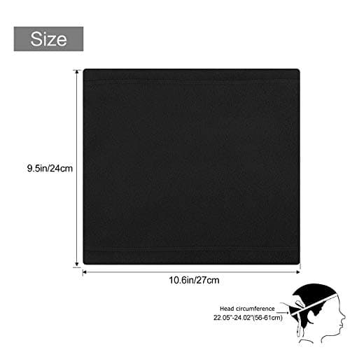 TAGVO Winter Fleece Neck Warmer, Soft Double Layer Fleece Thick Thermal Neck Gaiter Elastic Multifunctional Scarf Windproof Skiing Neck Tube Ear Warmer Balaclava Hood Unisex for Outdoor Sports — view 5