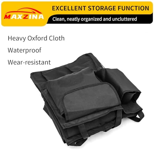 Maxzina Car Trunk Organizer Compatible with 2023-2025 Pilot Backseat Hanging Organizer Collapsible Oxford Cloth Car Storage Bag with 9 Pockets for 2024 Pilot Accessories — view 6