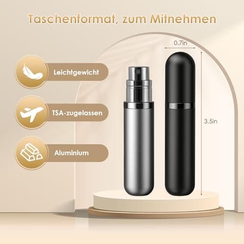 JOOMOKO Perfume Atomiser Perfume Travel Bottle 5ml Atomiser Spray Bottle — view 2