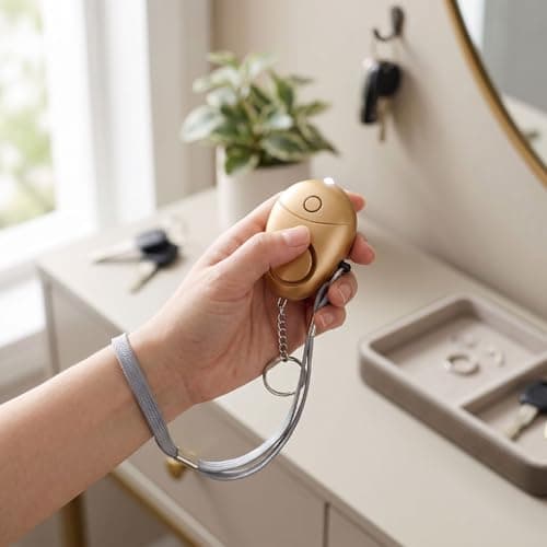 Tosuny Personal Security Alarm 130dB Emergency Self Defense (Gold) — view 4