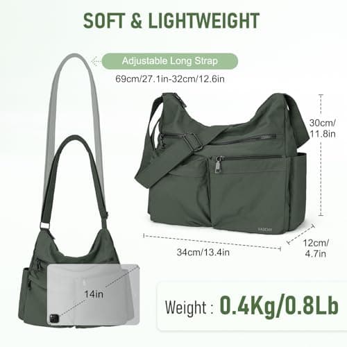 VASCHY Lightweight Crossbody Bag for Women,Shoulder Bag with RFID Blocking — view 2