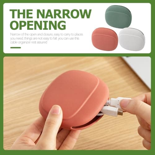 TOKIDNY 3pcs Silicone Earphone Cable Organizer Bag Small Travel Accessories Case Sundries Storage Pouch Portable Carrying Case for Headphones in Quiet Grey, Bamboo Green and Coral Red — view 6