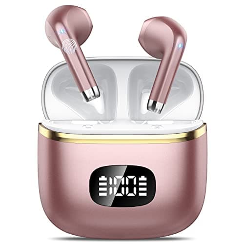 Wireless Bluetooth Headphones, Bluetooth 5.3 Earphones with ENC Reduction
