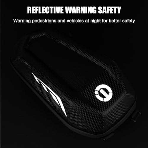 Bicycle Handlebar Bag Reflective Hard Shell Portable Storage — view 4