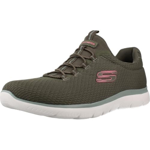 Skechers Summits Summer Blush Olive Mesh UK 5 Olive MeshUK 5Olive Mesh Trainers (95672) Women's/Ladies