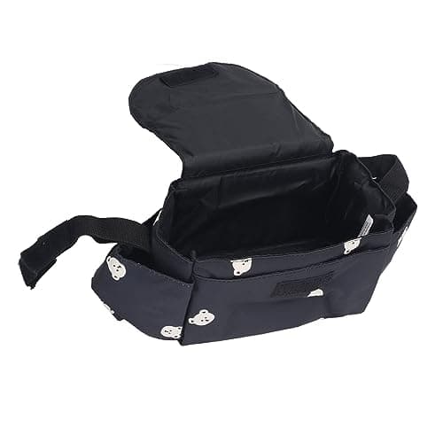 Baby Stroller Bag 15 Compartment Large Capacity Storage Organizer (Black) — view 6