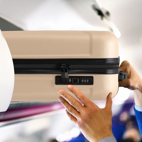 Flight Knight Premium Lightweight Suitcase - Built-in TSA Lock - 8 Spinner Wheels - ABS Hard Shell Check in Highly Durable Luggage - Medium - 67x45x26cm — view 5