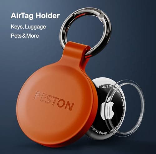 PESTON AirTag Holder Keyring, IP67 Waterproof Case for Apple AirTag 1 & 2 — view 6
