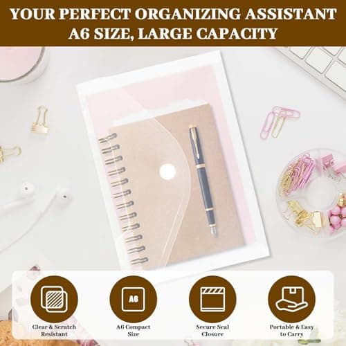 10 Pack Small Plastic Wallets with Popper Waterproof Transparent(16x11.5cm) — view 6