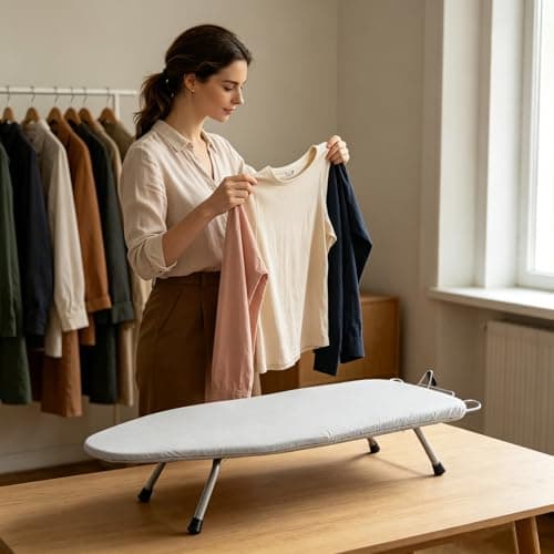 Board with Ironing Tabletop Rest Foldable Iron Silver — view 4