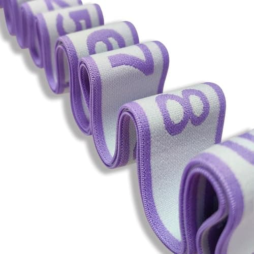 2pcs 12 Loop Fabric Resistance Bands for Women, Long Stretch Bands for Exercise, Pilates Bands Resistance for Legs, Elastic Fitness Band for Stretching, Yoga, Flexibility and Home Workout — view 2