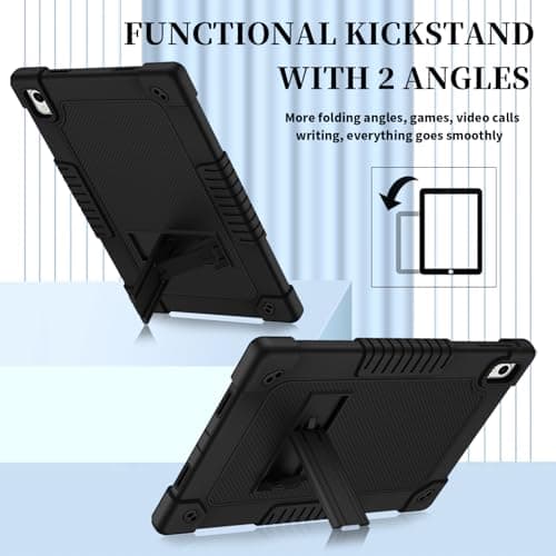 Kebiory for Onn 12.1 inch Tablet Pro 100146663 Case 2024 Friendly Case with Shoulder Strap Stand for New Walmart Onn 12.1 inch Tablet Pro 2024 Model Cover (Black) — view 2