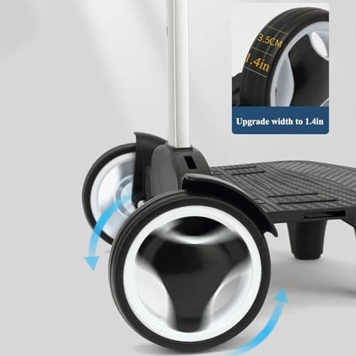 Folding Aluminum Alloy Silent Rolling Trolley Back Trolley with Luggage Strap for Backpacks and Trolleys — view 5