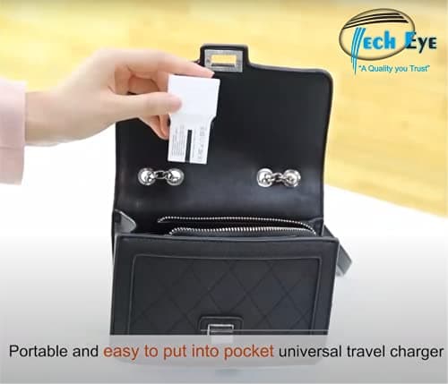 TechEye White Travel Adapter Worldwide – USB-C + QC3.0 Dual Port, 20W Fast Charging Plug for iPhone 15/14/13/12, Samsung S24/23, Fold, Note20 & More – Slim, Smart, and Portable — view 6
