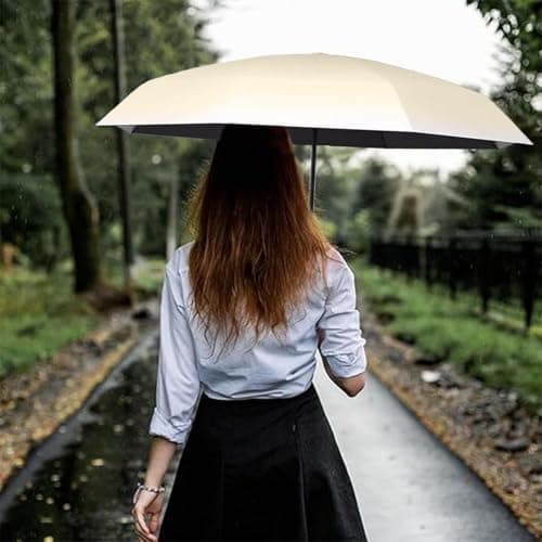 Neamou UV Umbrella For Sun Protection Spf 50, Sun Umbrella Windproof Strong, Small Umbrellas For Women Handbags Size, Parasol Umbrella Handheld With 6 Ribs For Travel School Daily Life — view 6