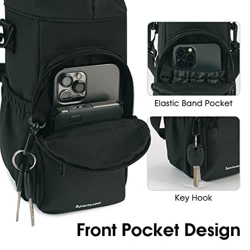 sportsnew Water Bottle Carrier with Shoulder Strap Insulated Bottle Holder — view 5