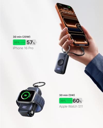 INIU Power Bank for Apple Watch, Mini 20W 5000mAh Portable Charger — view 5