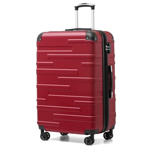 COOLIFE Large Suitcase 28 inch, 93L Expandable, mit TSA Lock, ABS Hardshell