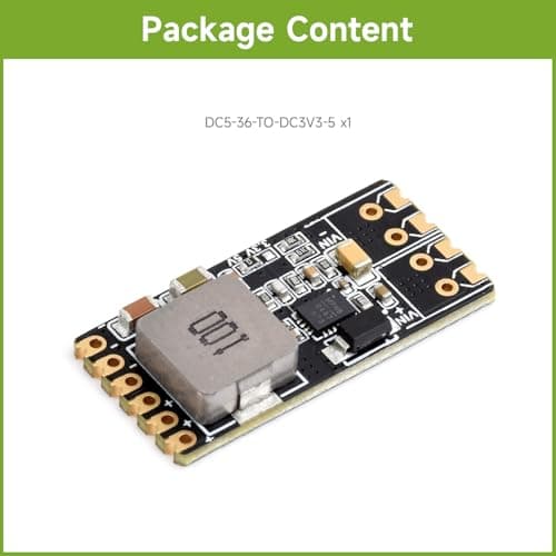 Waveshare DC to DC Buck Converter (SMD version), Buck Voltage Regulator, Compact Size And Easy To Integrate, Configurable 3.3V Or 5V Output, Immersion Gold Process — view 2