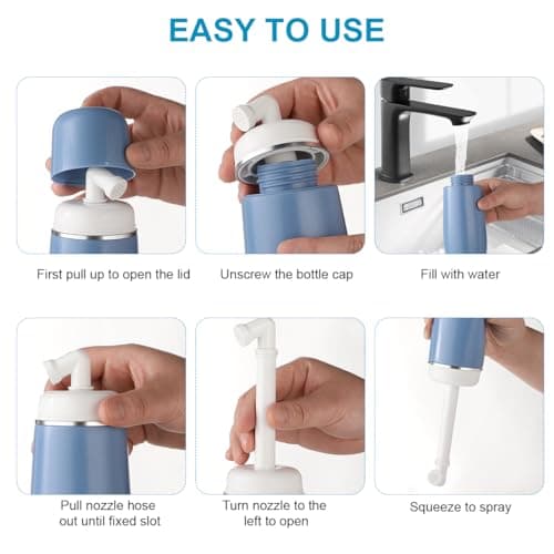 Portable Bidet 400ml Mini Bidet Toilet Water Sprayer Travel Bidet Bottle Peri Bottle for Women Essentials for Postpartum Perineal Care — view 3