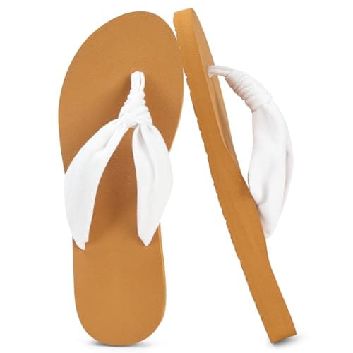 BSBUY Unisex Flip Flops Mens Flatform Beach Flip-Flop EVA Slippers Ladies Girls Yoga Mat Comfortable Beach Travel Platform Sandals Slip-Resistant Flat Flip Flops with Arch Support for Shower(UK:7)