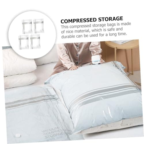 Vacuum Storage Bags Foldable Pa Pe White for Clothes Quilt — view 3