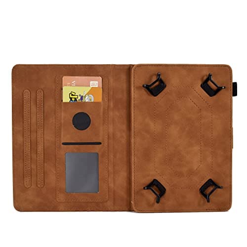 Universal Protective Case for 10-inch Tablet Premium Leather Case Folio Book Cover Multi-Angle Stand Pen Holder Universal Case Cover for 9.7'' 10.1'' 10.2'' 10.3'' 10.4'' 10.5'' Tablet, — view 3
