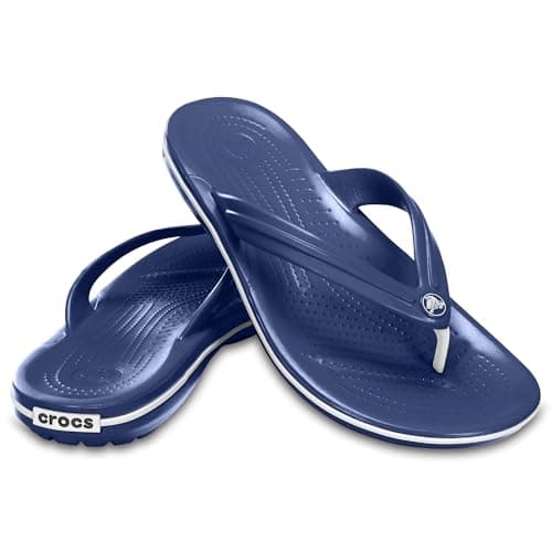 Crocs Unisex Crocband Flip Flip Flops, Navy, 8 UK Men/ 9 UK Women — view 6
