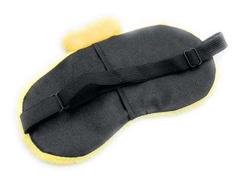 Cute Animal Eye Masks, Soft Plush Fluffy Sleeping Eye Cover, Blindfold, Assorted Designs (Yellow Duck) — view 2