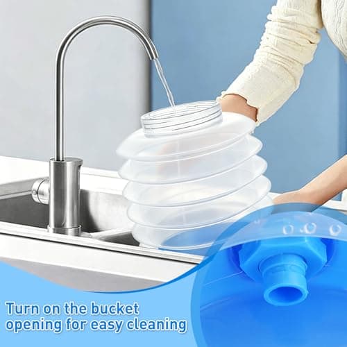 Yeelua 5.5L Collapsible Water Dispenser, Reusable Plastic Drink Dispenser with Tap, Portable Drink Container, for Party Drink, Chilled Juice, Cocktails — view 5