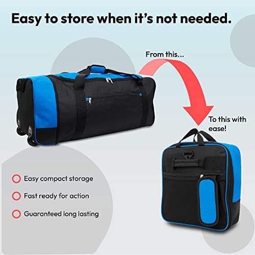iN Suitcase Large - Foldable Wheeled Holdall - Travel Bag with Wheels — view 2
