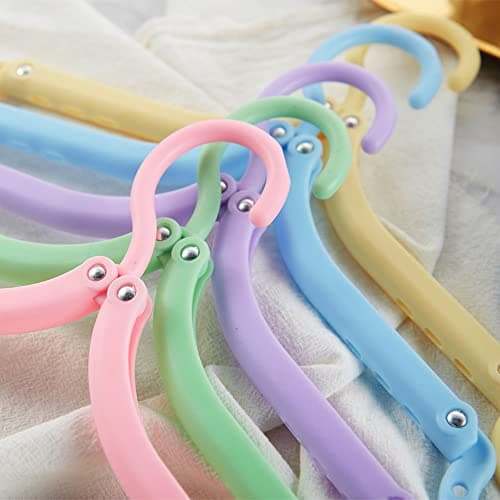 12 Pcs Travel Folding Hanger Household Multifunctional Portable Hanger for Holiday Camping, Indoor and Outdoor Use — view 2