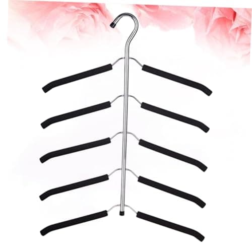 Jqk Folding Clothes Hanger Rack, Foldable Multi Layer Wardrobe Organizer — view 4