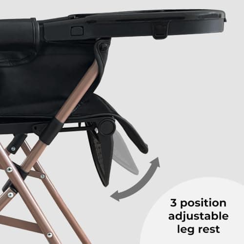 My Babiie MBHC2 Compact Folding Toddler Highchair – Rose Gold Black — view 4