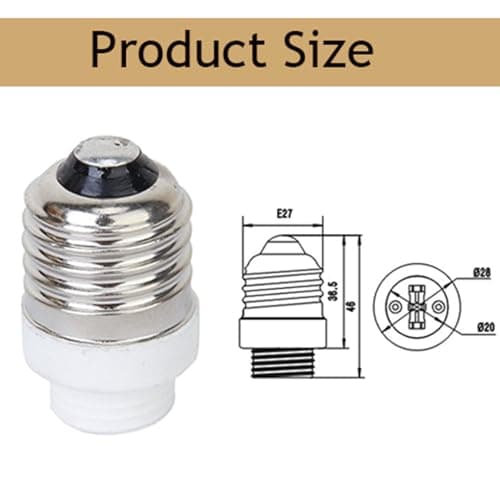 FINELED E27 to G9 Adapter,E27-G9 Lamp Holder Converter Base LED Light Bulb Socket Adapter Converter(Pack of 3) — view 2